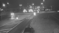 Křižovatka ulic Velká Dlážka a Polní