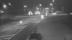 Křižovatka ulic Velká Dlážka a Polní