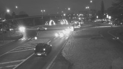 Křižovatka ulic Velká Dlážka a Polní