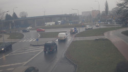 Křižovatka ulic Velká Dlážka a Polní