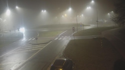 Křižovatka ulic Velká Dlážka a Polní