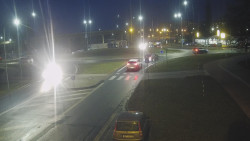 Křižovatka ulic Velká Dlážka a Polní