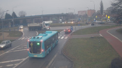 Křižovatka ulic Velká Dlážka a Polní