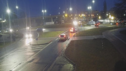 Křižovatka ulic Velká Dlážka a Polní