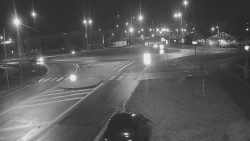 Křižovatka ulic Velká Dlážka a Polní