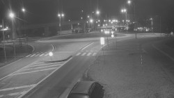 Křižovatka ulic Velká Dlážka a Polní