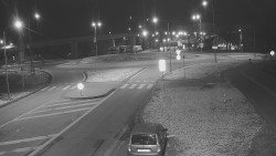 Křižovatka ulic Velká Dlážka a Polní