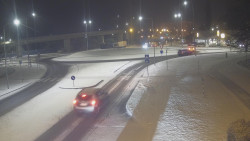 Křižovatka ulic Velká Dlážka a Polní