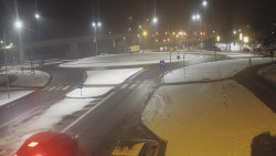 Křižovatka ulic Velká Dlážka a Polní