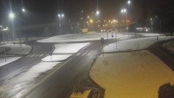 Křižovatka ulic Velká Dlážka a Polní