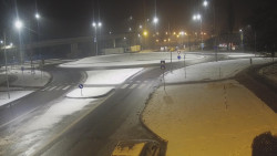 Křižovatka ulic Velká Dlážka a Polní