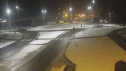 Křižovatka ulic Velká Dlážka a Polní