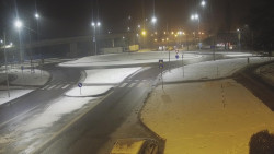 Křižovatka ulic Velká Dlážka a Polní