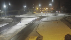 Křižovatka ulic Velká Dlážka a Polní