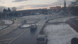 Křižovatka ulic Velká Dlážka a Polní