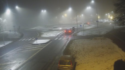 Křižovatka ulic Velká Dlážka a Polní