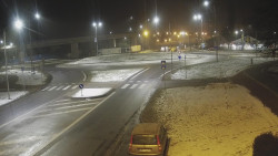 Křižovatka ulic Velká Dlážka a Polní