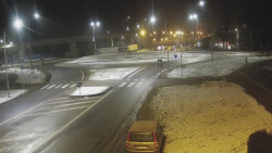 Křižovatka ulic Velká Dlážka a Polní