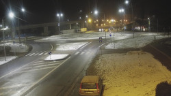 Křižovatka ulic Velká Dlážka a Polní