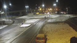 Křižovatka ulic Velká Dlážka a Polní