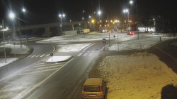 Křižovatka ulic Velká Dlážka a Polní