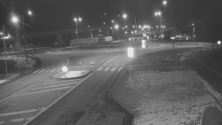 Křižovatka ulic Velká Dlážka a Polní