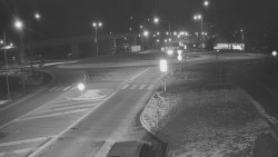 Křižovatka ulic Velká Dlážka a Polní