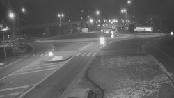 Křižovatka ulic Velká Dlážka a Polní