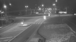 Křižovatka ulic Velká Dlážka a Polní