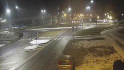 Křižovatka ulic Velká Dlážka a Polní