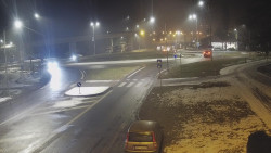 Křižovatka ulic Velká Dlážka a Polní