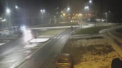 Křižovatka ulic Velká Dlážka a Polní