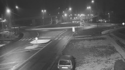 Křižovatka ulic Velká Dlážka a Polní