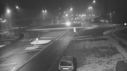 Křižovatka ulic Velká Dlážka a Polní