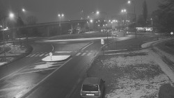 Křižovatka ulic Velká Dlážka a Polní