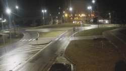 Křižovatka ulic Velká Dlážka a Polní