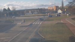 Křižovatka ulic Velká Dlážka a Polní