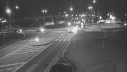 Křižovatka ulic Velká Dlážka a Polní