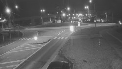 Křižovatka ulic Velká Dlážka a Polní