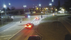 Křižovatka ulic Velká Dlážka a Polní