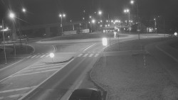 Křižovatka ulic Velká Dlážka a Polní