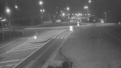 Křižovatka ulic Velká Dlážka a Polní