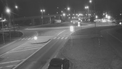 Křižovatka ulic Velká Dlážka a Polní