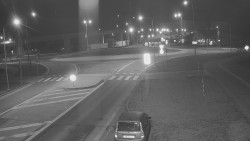 Křižovatka ulic Velká Dlážka a Polní