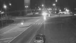 Křižovatka ulic Velká Dlážka a Polní