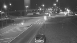 Křižovatka ulic Velká Dlážka a Polní