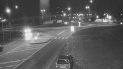 Křižovatka ulic Velká Dlážka a Polní