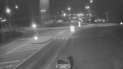 Křižovatka ulic Velká Dlážka a Polní