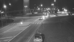 Křižovatka ulic Velká Dlážka a Polní