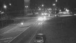 Křižovatka ulic Velká Dlážka a Polní